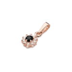 Pandantiv Aur 14K Z0185 Diamant Negru 0.12ct - Imagine 4