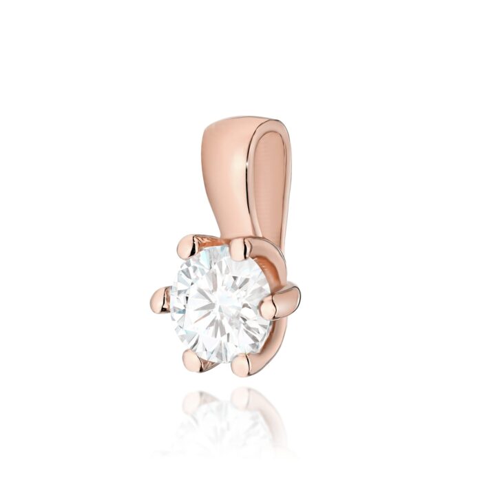 Pandantiv Aur 14K cu Diamant  Natural 0.30 ct - Imagine 3