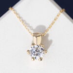 Pandantiv Aur 14K cu Diamante de Laborator 0.30 ct - Imagine 3