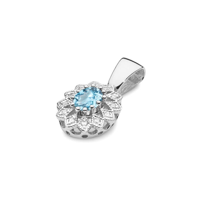 Pandantiv Aur 14K Z0354 Topaz 0.50ct - Imagine 4