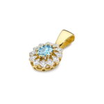 Pandantiv Aur 14K Z0354 Topaz 0.50ct - Imagine 2