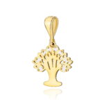 Pandantiv Aur 14K Copac cu Diamante 0.07 ct