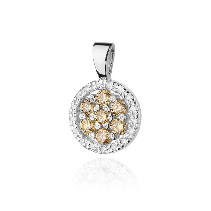 Pandantiv Aur 14K cu Diamante Maro 0.35 ct - Imagine 5