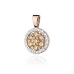 Pandantiv Aur 14K cu Diamante Maro 0.35 ct - Imagine 3