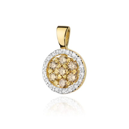 Pandantiv Aur 14K cu Diamante Maro 0.35 ct