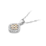 Pandantiv  Aur 14K cu Diamante Maro 0.20 ct - Imagine 6