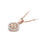 Pandantiv  Aur 14K cu Diamante Maro 0.20 ct - Imagine 4