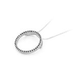 Pandantiv Aur 14K cu Diamante Negre 0.20 ct - Imagine 6