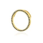 Pandantiv Aur 14K cu Diamante Negre 0.20 ct