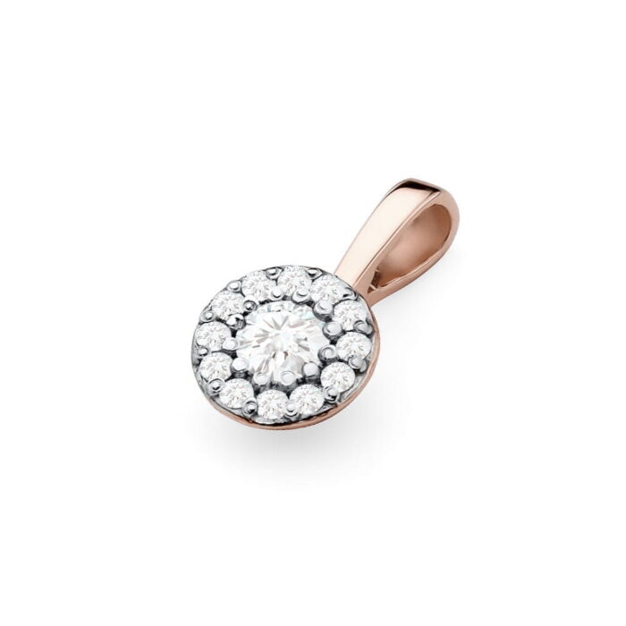 Pandantiv Aur 14K cu Diamante 0.22 ct - Imagine 4