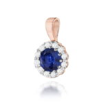 Pandantiv Aur 14K Z0510 Safir 0.50ct - Imagine 3