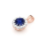 Pandantiv Aur 14K Z0510 Safir 0.50ct - Imagine 4
