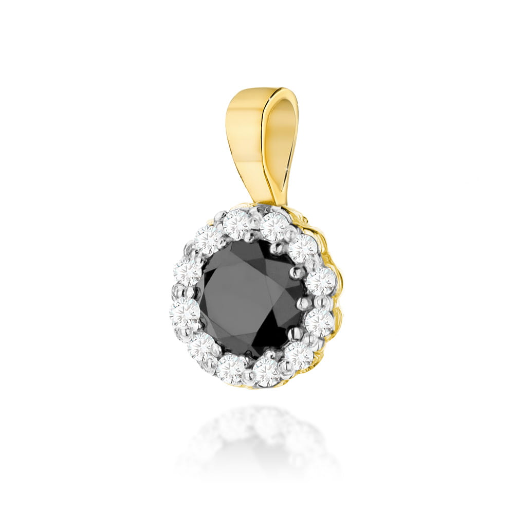 Z0510.Z3.DIB_.01_1.jpg Pandantiv Aur 14K cu Diamant Negru 0.50 ct - Imagine 1