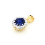 Pandantiv Aur 14K Z0510 Safir 0.50ct - Imagine 2