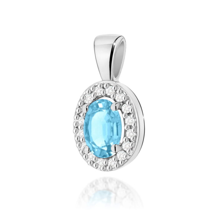 Pandantiv Aur 14K Z0574 Topaz 0.50ct - Imagine 7