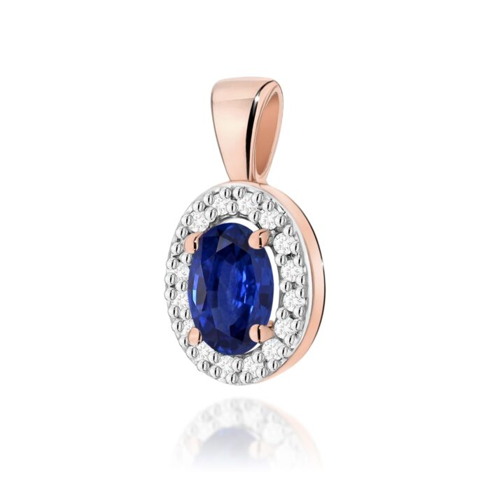 Pandantiv Aur 14K Z0574 Safir 0.70ct - Imagine 4