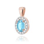 Pandantiv Aur 14K Z0574 Topaz 0.50ct - Imagine 4