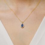 Pandantiv Aur 14K Z0574 Safir 0.70ct - Imagine 3