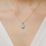 Pandantiv Aur 14K Z0574 Topaz 0.50ct - Imagine 3