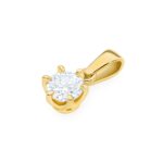 Pandantiv Aur 14K Z0575 Diamant 0.50ct - Imagine 2