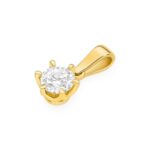 Pandantiv Aur 14K Z0575 Diamant Cultivat 0.40ct - Imagine 2