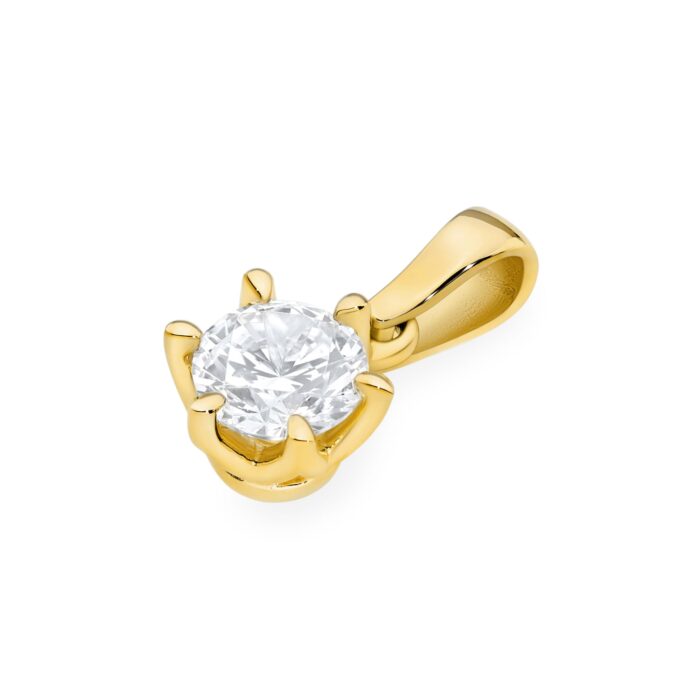 Pandantiv Aur 14K Z0575 Diamant Lab Grown 1.00ct - Imagine 2