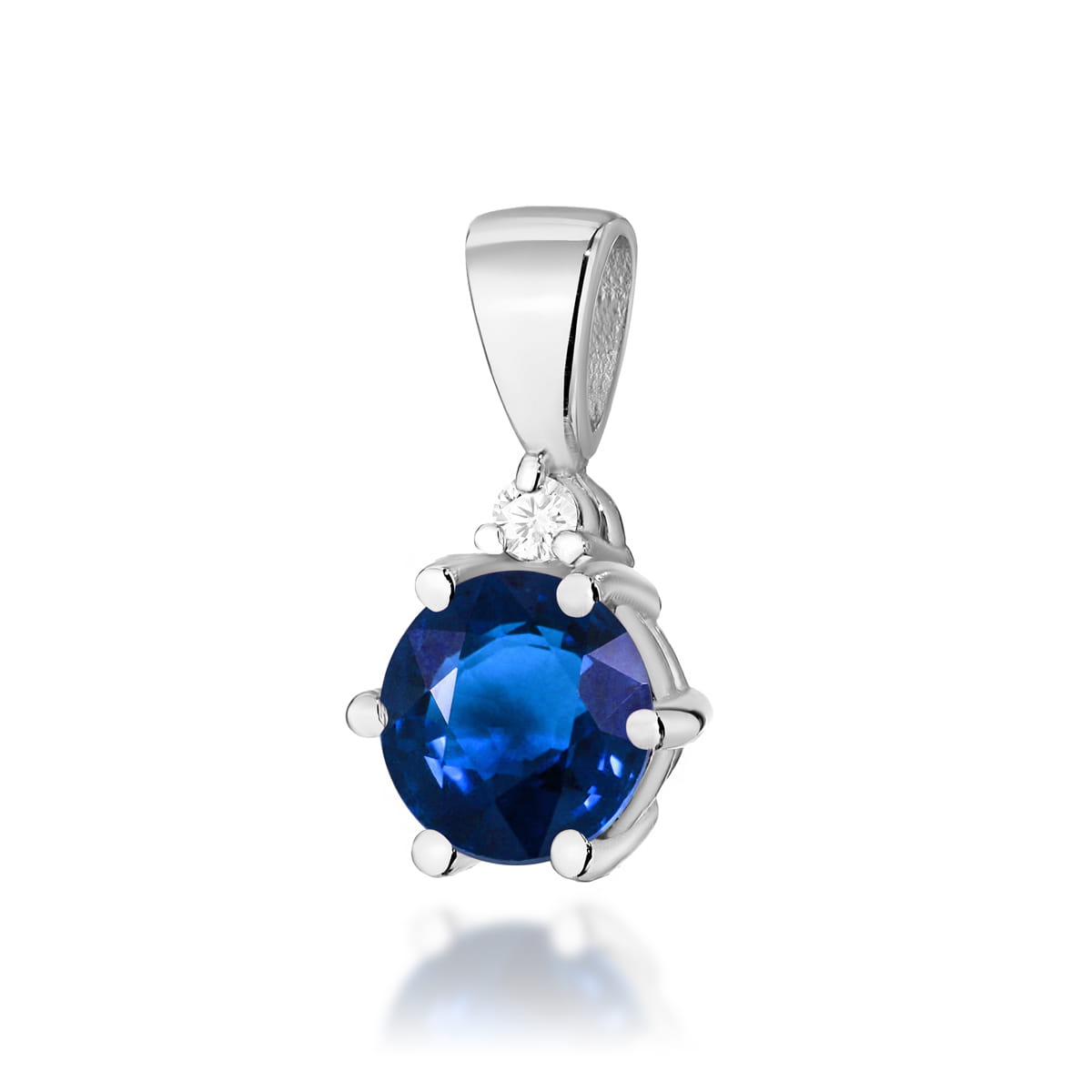 Z076-B-585-S0.50_1.jpg Pandantiv Aur 14K cu Safir 0.50 ct - Imagine 1