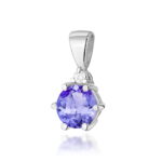 Pandantiv Aur 14K cu Tanzanit 0.50 ct - Imagine 3
