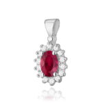 Pandantiv Aur 14K cu Rubin 0.60 ct - Imagine 3