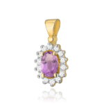 Pandantiv Aur 14K cu Ametist 0.40 ct - Imagine 5