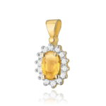 Pandantiv Aur 14K cu Citrine 0.60 ct - Imagine 5