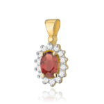 Pandantiv Aur 14K cu Garnet 0.50 ct - Imagine 5