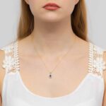 Pandantiv Aur 14K cu Safir 0.70 ct - Imagine 6
