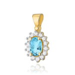 Pandantiv Aur 14K cu Topaz  0.50 ct - Imagine 5