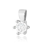 Pandantiv Aur 14K cu Diamant  Natural 0.08 ct - Imagine 2