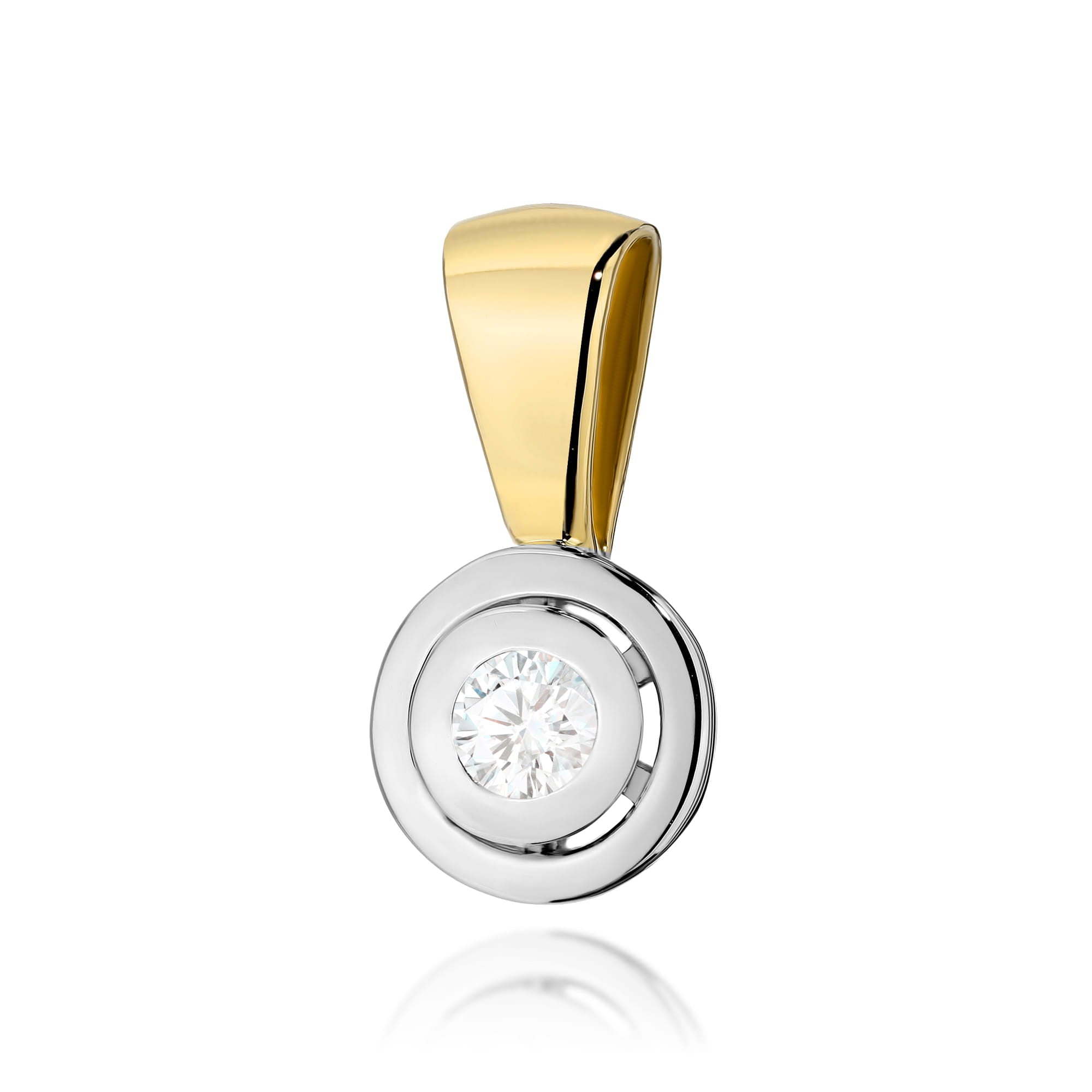 Z294-Z-585-B0.10_1.jpg Pandantiv Aur 14 K cu Diamant 0.10 ct - Imagine 1