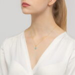 Pandantiv Aur 14K cu Topaz 0.90 ct si Diamante - Imagine 4