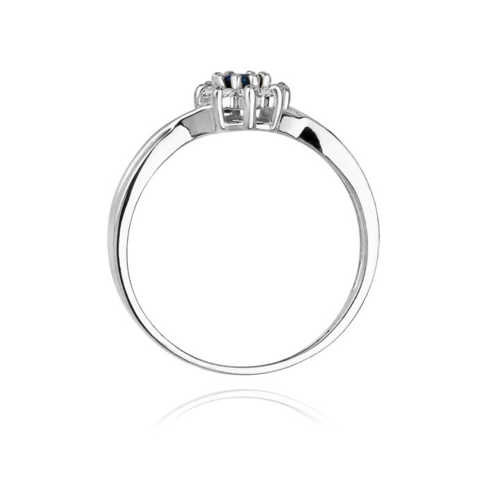 Inel Aur 14k cu Safir 0.15 ct - Imagine 7