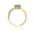 Inel Aur 14K cu Topaz 1.10 ct - Imagine 3