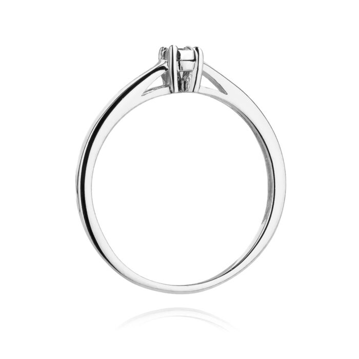 Inel Aur 14K cu Diamant 0.03 ct - Imagine 6