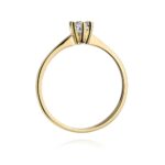 Inel Aur 14K cu Diamant 0.23 ct - Imagine 3