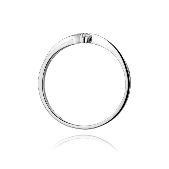 Inel Aur 14K cu Diamant 0.04 ct - Imagine 6