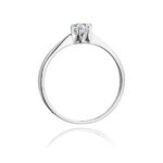 Inel Aur 14K cu Diamant 0.10 ct - Imagine 6