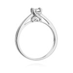 Inel Aur 14k cu Diamant 0.08 ct - Imagine 6