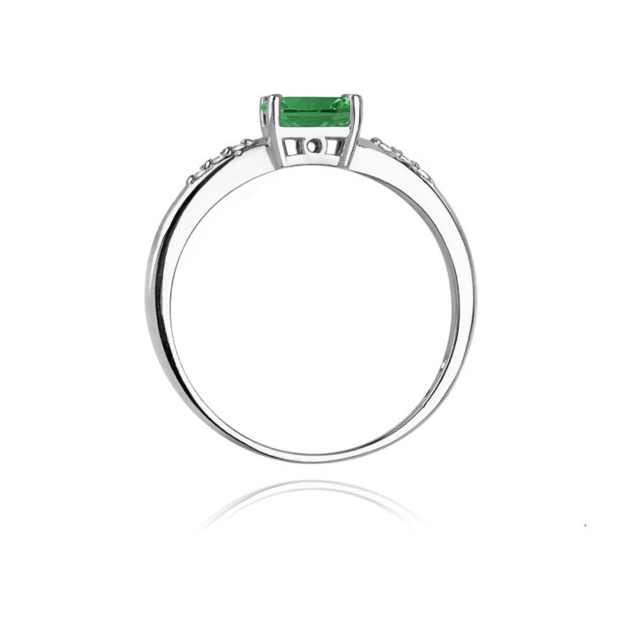 Inel Aur 14K cu Smarald 0.40 ct - Imagine 7