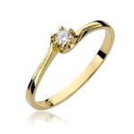Inel Aur 14K cu Diamant 0.10 ct