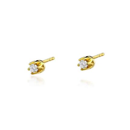 Cercei Aur 14K cu Diamante 0.20 ct