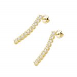 Cercei Aur 14K cu Diamante 0.80 ct - Imagine 2