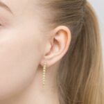 Cercei Aur 14K cu Diamante 0.80 ct - Imagine 3