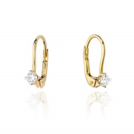 Cercei Aur 14K cu Diamant 0.16 ct